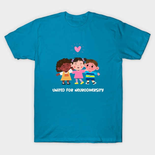 United for Neurodiversity T-Shirt by ThreadsVerse